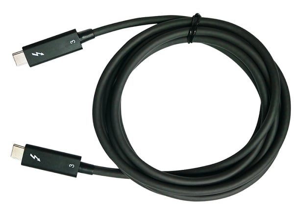 QNAP CAB-TBT315M-40G Thunderbolt kabel 1,5 m 40 Gbit/sek. Sort