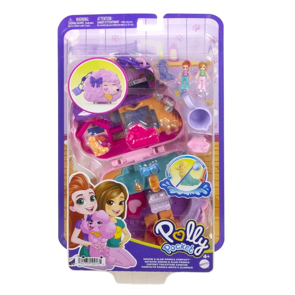 Polly Pocket GROOM& GLAM POODLE COMPACT