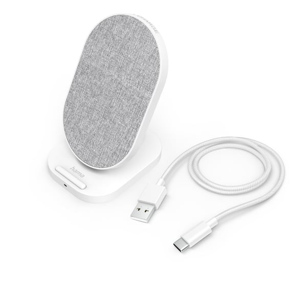 Hama QI-FC10S-Fab Älypuhelin Valkoinen USB Langaton lataaminen Pikalataus Sisätila