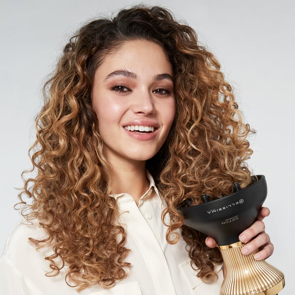 Bellissima Diffon Supreme Ion Care XL hiustenkuivain 770 W Musta, Kulta