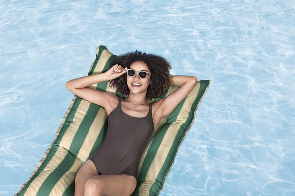 Bestway 43913 pool og strand flyder Grøn Monokromatisk Polyester, Polystyren Flydende madras