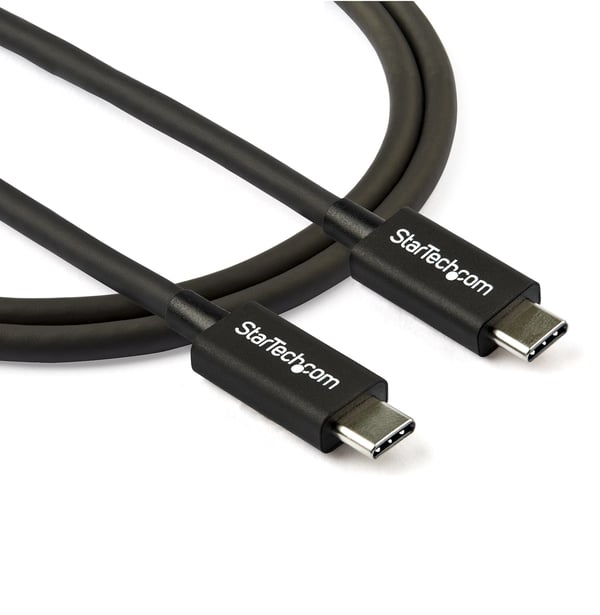 StarTech.com 80 cm Thunderbolt 3-kabel, 40 Gbps, 100 W PD, 4K/5K, Thunderbolt-certifierad, kompatibel med Thunderbolt 4/USB 3.2/DisplayPort