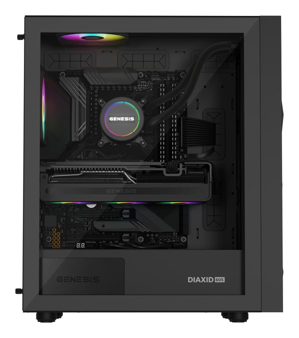natec AiO CPU-vesijäähdytys Hydria 360 musta ARGB