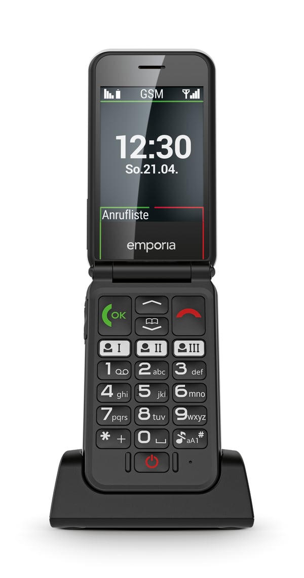 Emporia SIMPLICITYglam 7,11 cm (2.8") 106 g Valkoinen Senioripuhelin