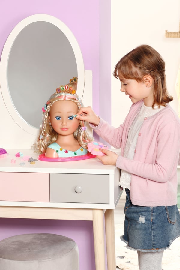 BABY born Sister Styling Head Princess Doll make-up & hair styling set