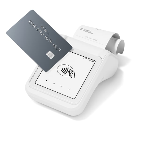 SumUp Solo älykortin lukijalaite Akku Wi-Fi + 4G Valkoinen