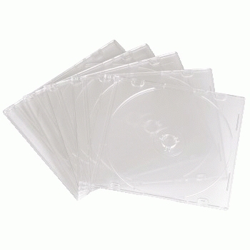 Hama CD Slim Box, 25 pcs./pack 1 diske Transparent