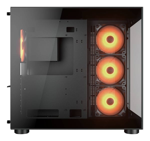 Cougar Kabinet Midi-Tower FV150 ARGB Sort - Midi/Minitower