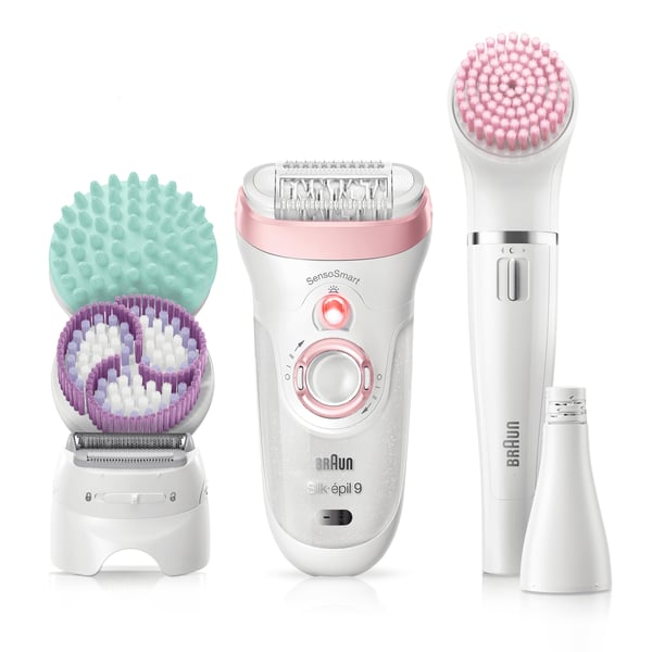 Braun Silk-épil 9 81683682 hårfjerner 40 pincetter Hvid, Lyserød