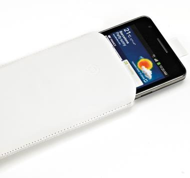 Celly TURBOXL02 mobiltelefon etui Lommeetui Hvid