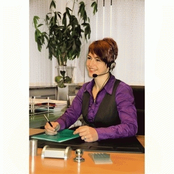 Hama Headband Headset Ledningsført Kontor/Callcenter Sort, Sølv