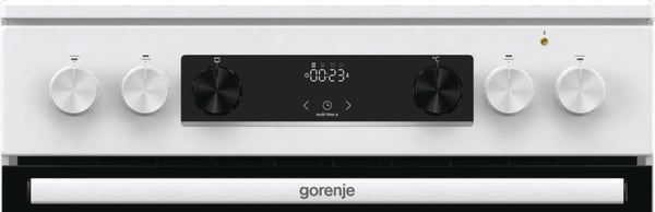Gorenje GEC6C40WD Fritstående komfur Elektrisk Keramisk Sort, Hvid