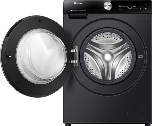 Hisense WF7S1247BB vaskemaskine Front-læsning 12 kg 1400 rpm Sort