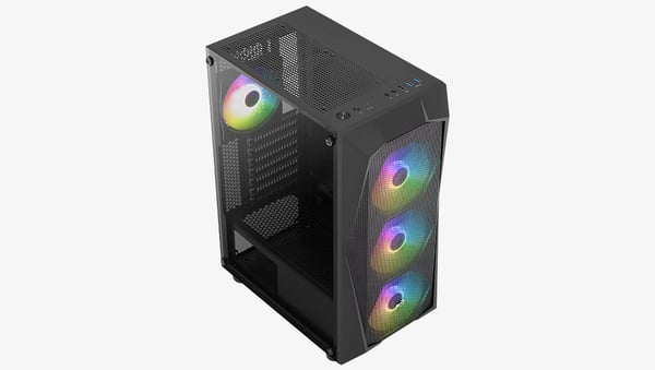 Aerocool Falcon ARGB Midi Tower Svart