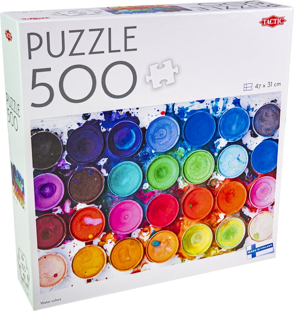 Tactic Lovers Water colors Puslespil 500 stk Kunst