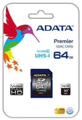 ADATA SDXC 64GB UHS Klass 10