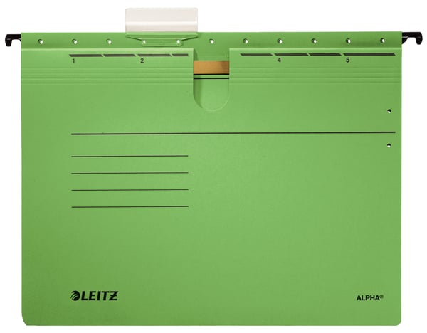 Leitz Alpha hängmapp Kartong A4 Grön 5 styck Leitz Alpha hängmapp Kartong A4 Grön 5 styck