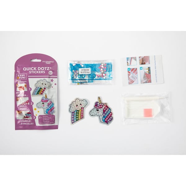 Diamond Dotz BIG DOTZ Rainbow Unicorn Stickers