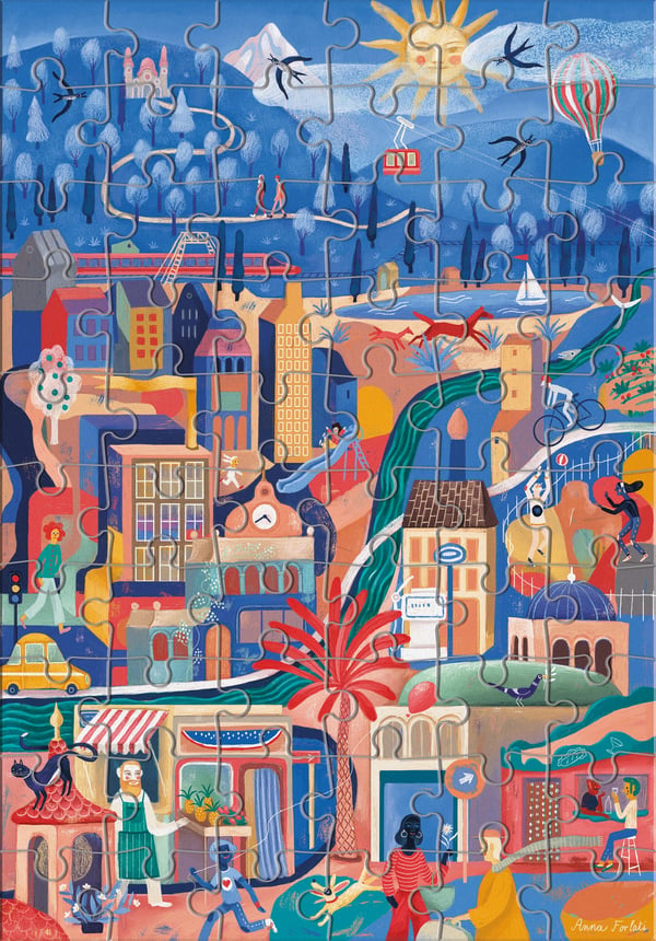 Clementoni Find it puzzle: Winter Kontur puslespil 60 stk Verden