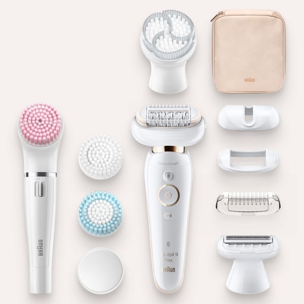 Braun Silk-épil 9 Flex 9100 BS 40 pincetter Guld, Hvid