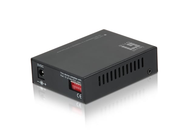 LevelOne GVT-2000 netværksomformer til medie 1000 Mbit/s Multitilstand Sort