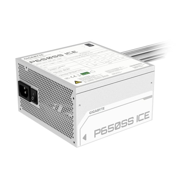 GIGABYTE P650SS ICE strömförsörjningsenheter 650 W 20+4 pin ATX ATX Vit