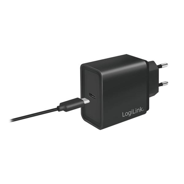 LogiLink PA0258 mobiililaitteen laturi Universaali Musta AC Pikalataus Sisätila