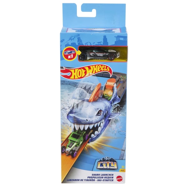 Hot Wheels City Hot Wheels-sortiment med fiendeavfyrare