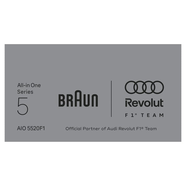 Braun AIO5520 F1 Series 5 All-in-One Style Sort 14 Lithium-Ion (Li-Ion)