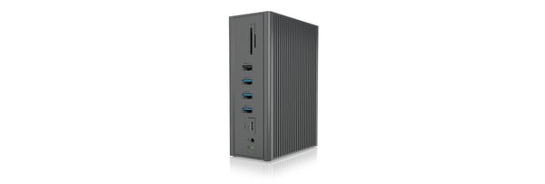 ICY BOX IB-DK2262AC Langallinen USB 3.2 Gen 1 (3.1 Gen 1) Type-C Antrasiitti
