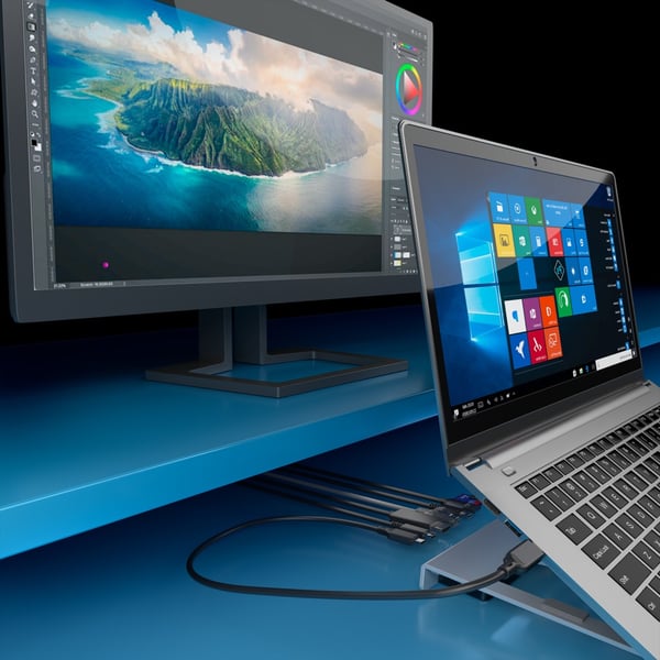 AISENS ASUC-7P045-GR laptop stativ Stander til laptop og tablet Grå 40,6 cm (16")