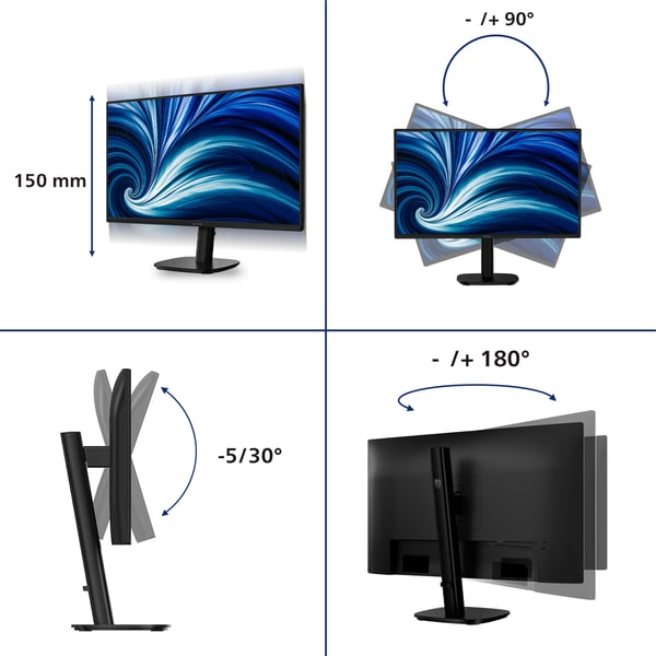 Philips 3000 series 27B2N3200A/61 computerskærm 68,6 cm (27") 1920 x 1080 pixel Fuld HD LCD Sort