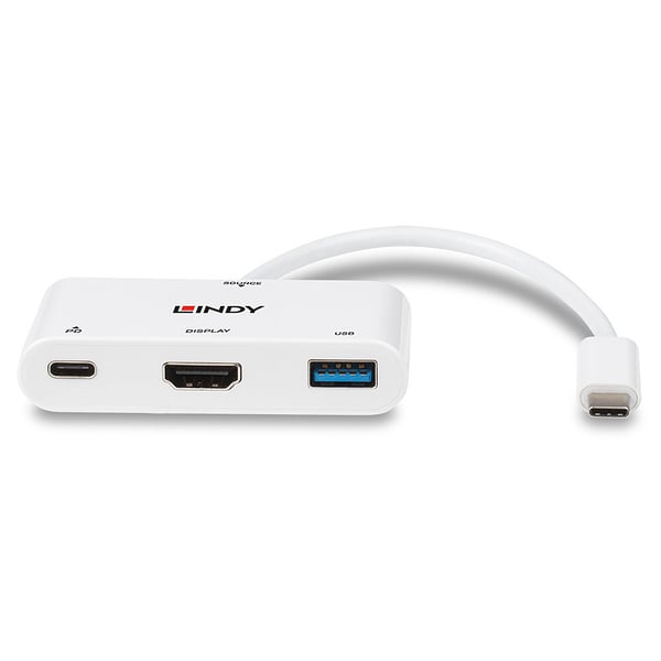 Lindy 43340 USB-grafikadapter 3840 x 2160 pixlar Vit