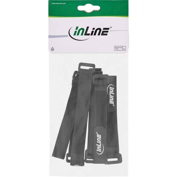 InLine 59945H kabelsamler Nylon Sort 10 stk
