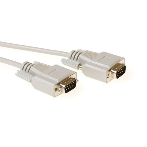 ACT AK2186 serielkabel Beige 3 m D-sub 9-pin