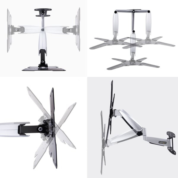 StarTech.com FHA-TV-WALL-MOUNT TV-kiinnike 139,7 cm (55") Musta, Hopea