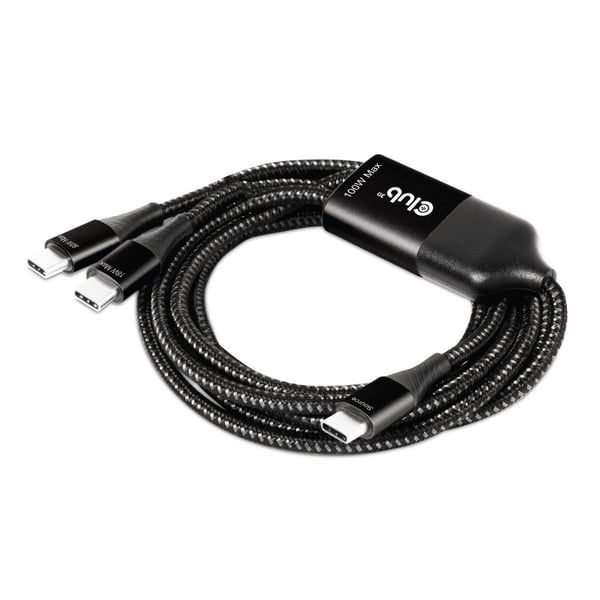 CLUB3D CAC-1527 USB-kablar 1,83 m USB C 2 x USB C 100 W Svart