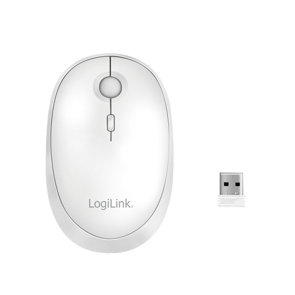 LogiLink ID0205 datormöss Kontor Ambidextrous Trådlös RF + Bluetooth 1600 DPI