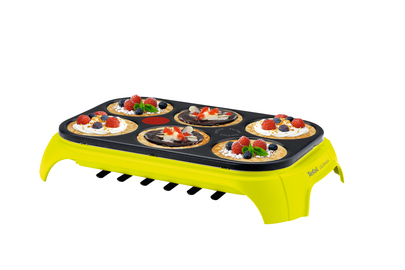Tefal PY559312 crêpe-pannu 6 kreppi(ä) 1000 W Musta, Vihreä