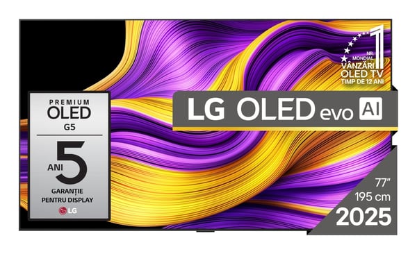 LG OLED evo AI OLED77G51LW TV 195,6 cm (77") 4K Ultra HD Smart TV Wi-Fi Sort