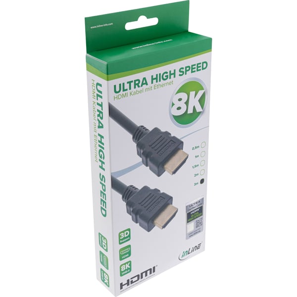 InLine 17901A HDMI-kaapeli 1 m HDMI-tyyppi A (vakio) Musta