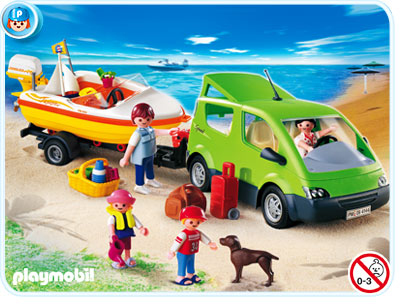 Playmobil Coche Familiar con Lancha Playmobil Coche Familiar con Lancha