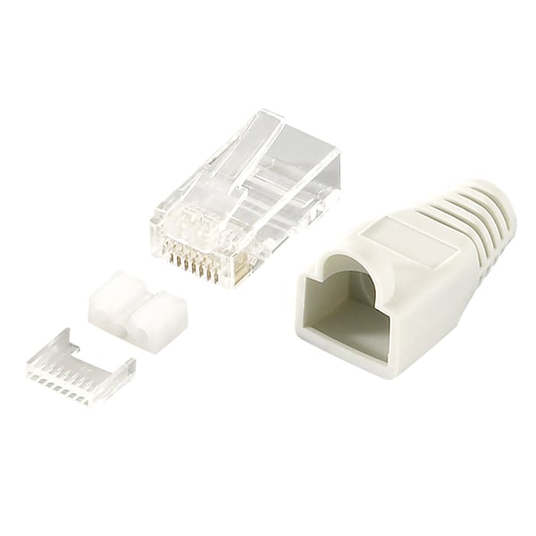 LogiLink MP0021 liitinjohto RJ45 Harmaa, Läpinäkyvä