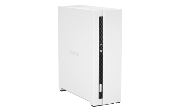 QNAP TS-133 NAS & lagringsserver Tower Cortex-A55 2 GB DDR4 0 TB QNAP Turbo System Hvid