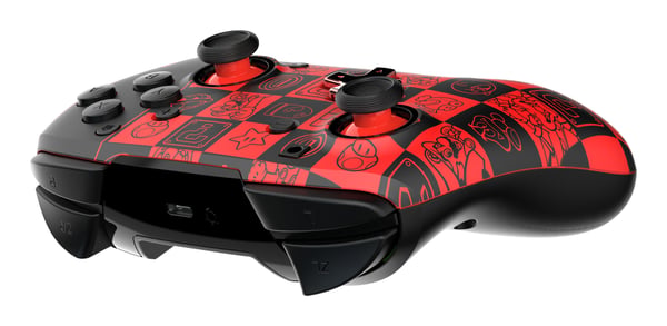 PDP REMATCH GLOW Musta, Vihreä, Punainen Pad-ohjain Analoginen/Digitaalinen Nintendo Switch, Nintendo Switch OLED