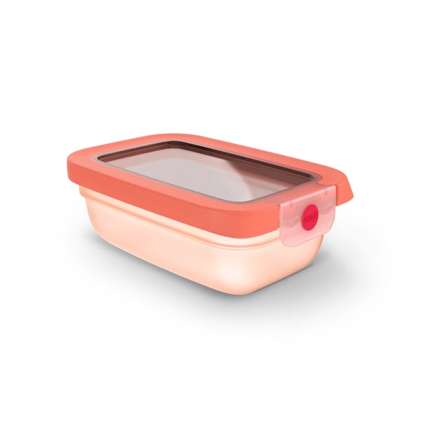EMSA oneClick N1210200 matburkar Rektangulär Låda 0,5 l Orange, Translucent 1 styck