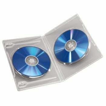 Hama Double DVD Jewel Case, 5, transparent 2 diske