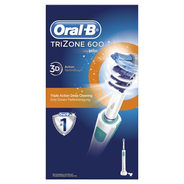 Oral-B TriZone 600 Vuxen Trezonstandborste Vit