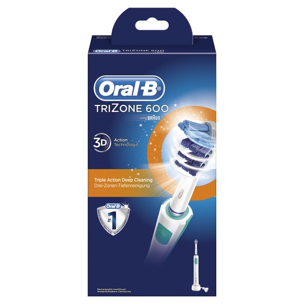 Oral-B TriZone 600 Vuxen Trezonstandborste Vit