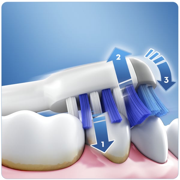 Oral-B TriZone 600 Vuxen Trezonstandborste Vit